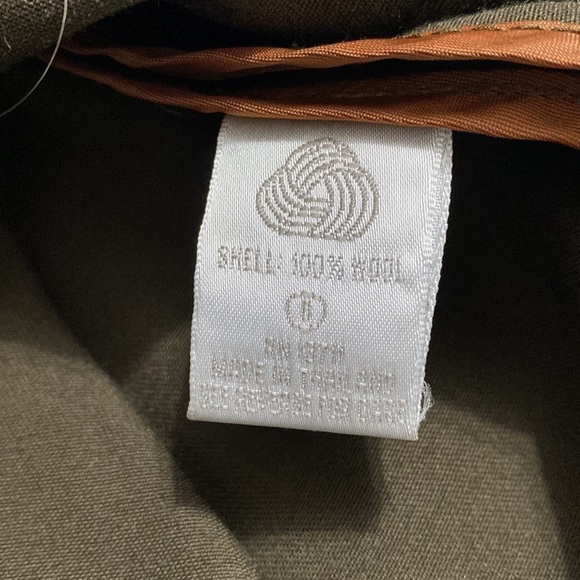 Lord & Taylor Womens Wool Blazer Dark Olive Green Relaxed Oversized Jacket 8 - Picture 10 of 11